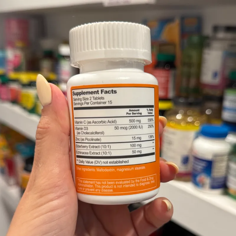 Vitaminas C + D3 + Zinc + Elderberry + Echinacea