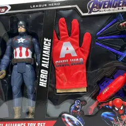 Capitan américa con accesorios