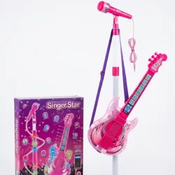 Guitarra con micrófono