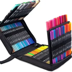 Juego de marcadores de alcohol de 120 colores, marcadores de doble punta para dibujar, marcadores de boceto permanentes para niños y adultos