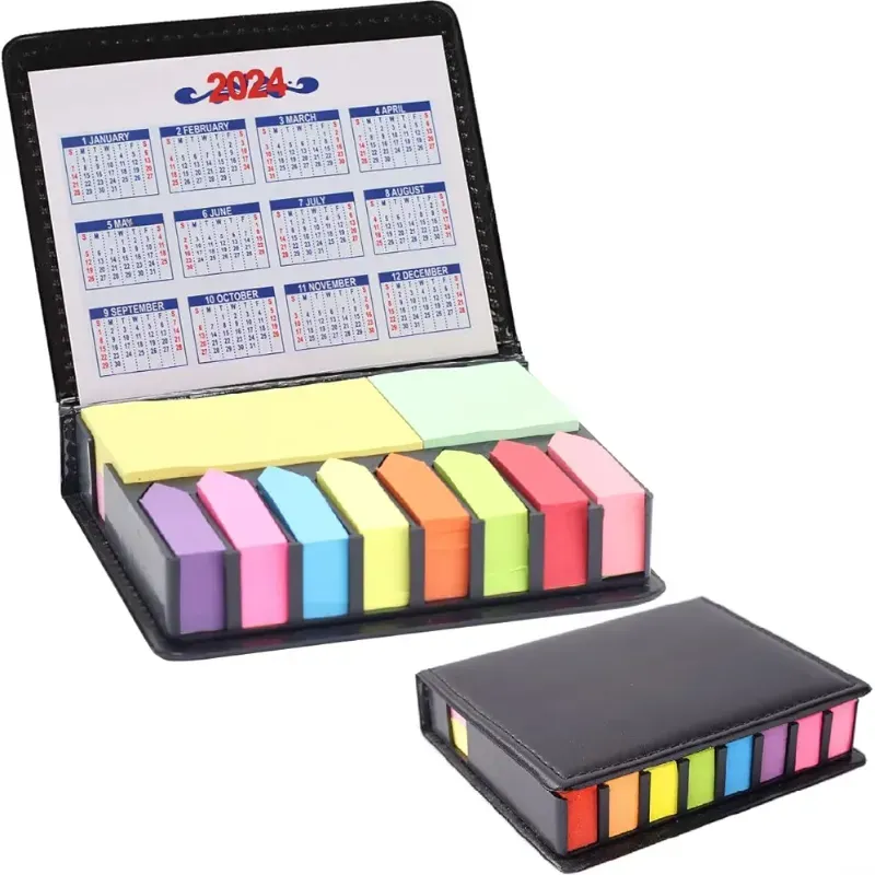 marcadores de página, pestañas de libro de colores para anotar libros, 2000 banderas de página de índice de flecha con caja de poliuretano