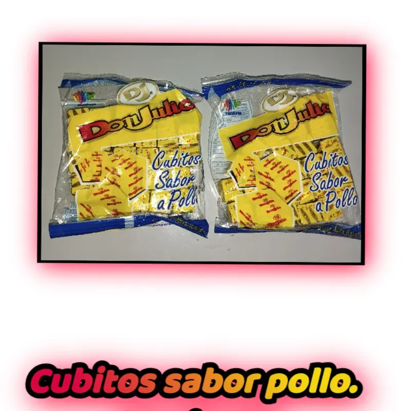 Cubitos de pollo.