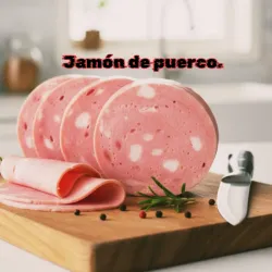 Jamón de cerdo.