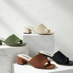 Zapatos con imitación de tejido