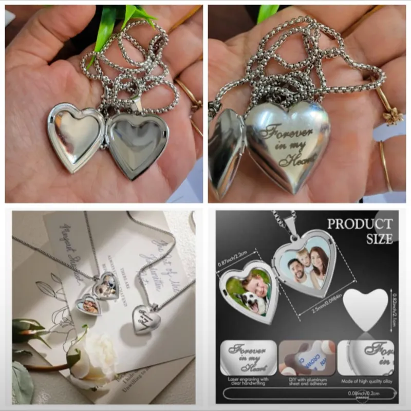 Cadena con dije en forma de corazón 