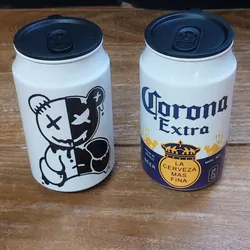 Vaso metálico estilo latas