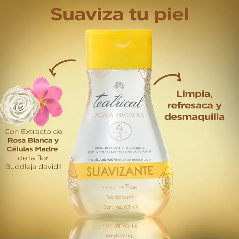 Agua micelar suavizante de Teatrical 
