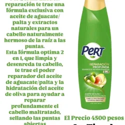 CHAMPÚ PERT 2EN 1 REPARACION PROFUNDA