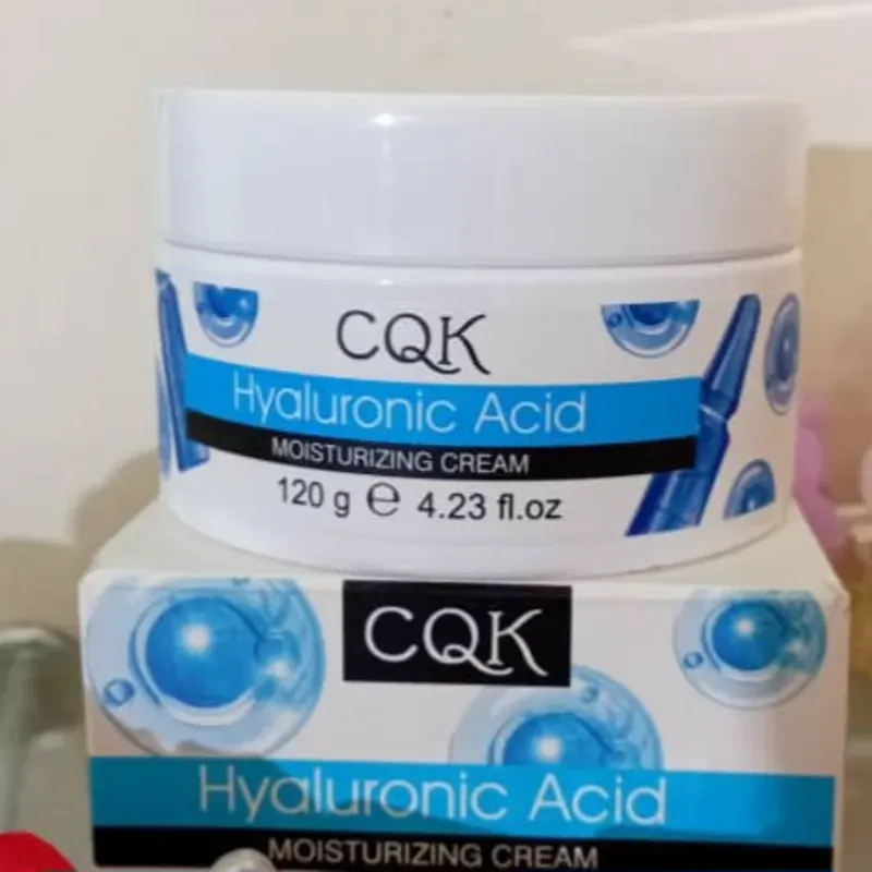 Crema facial hidratante CQK CON ÁCIDO HIALURÓNICO 
