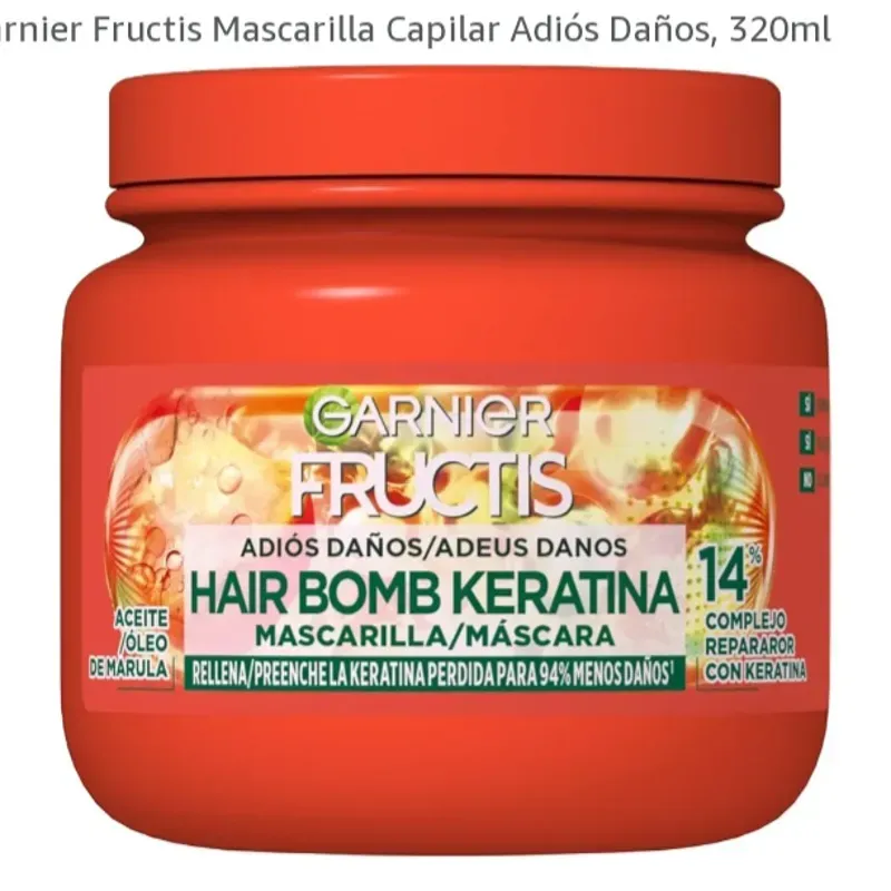 Mascarilla capilar Fructis garnier de keraphill
