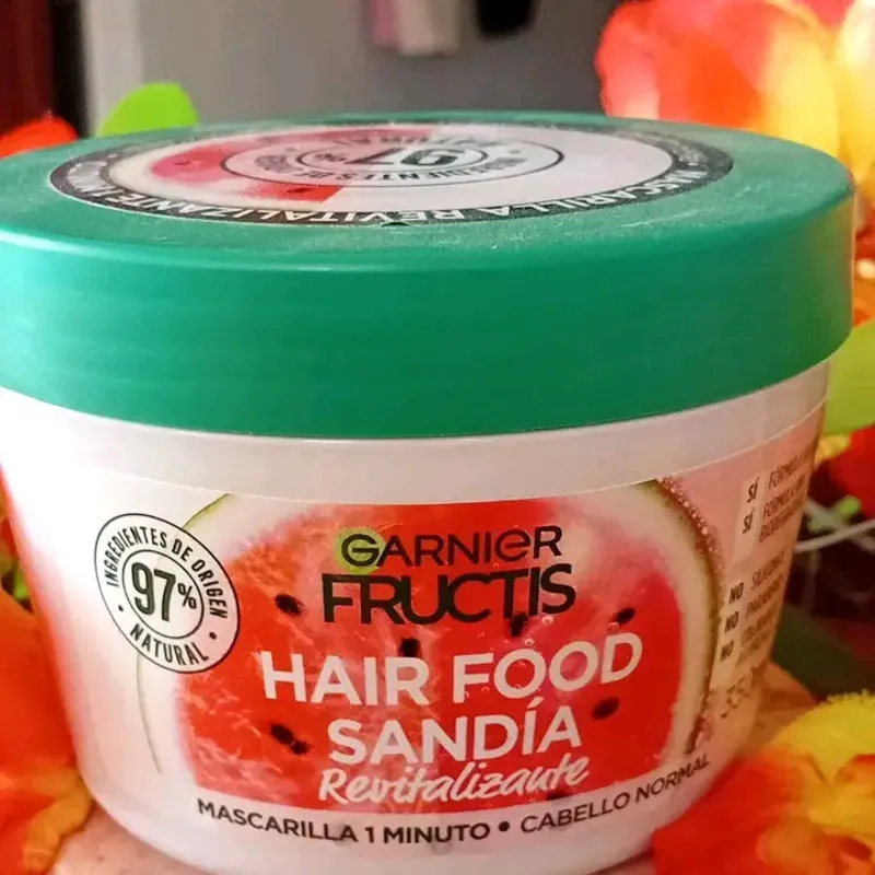 Mascarilla capilar Fructis garnier Hair Food de sandía 