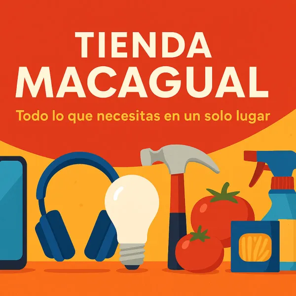 🛍️ Tienda Macagual 
Todo lo que necesitas en un solo lugar 🇨🇺

Bienvenido a tu tienda online dentro de la comunidad de Macagual. Encuentra una gran variedad de productos esenciales y prácticos para el hogar, la oficina y el día a día:

📱 Accesorios para teléfonos: fundas, cargadores, cables, auriculares y más.
🔧 Ferretería: herramientas básicas, bombillos LED, extensiones, etc.
🧼 Productos de aseo y belleza: champú, desodorantes, detergentes, jabones, perfumes...
🍚 Alimentos básicos: arroz, azúcar, aceite, condimentos, conservas, café...
🍳 Electrodomésticos: ventiladores, ollas eléctricas, cocinas, cafeteras, y más.

📦 Ofertas exclusivas cada semana con entregas dentro de la comunidad y zonas cercanas.

💳 ¿Vives fuera de Cuba? También aceptamos pagos desde el exterior a través de métodos seguros para que puedas apoyar a tus familiares o enviar regalos útiles desde cualquier lugar del mundo.
