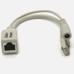 Inyector de alimentación POE de 12 V, 24 V y 48 V, adaptador de alimentación de datos RJ45 de red