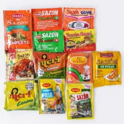 Pack de 12 condimentos