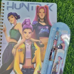 Agenda más estuche de portamina con mina de las Guerreras Kpop