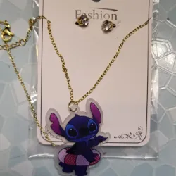 Cadena y aretes fantasía