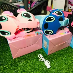 Casco de stitch rosado