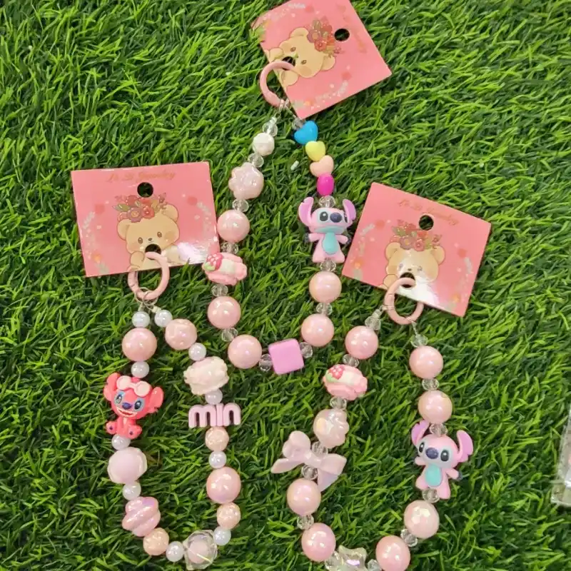 Colgantes para el móvil de stitch rosado  #2