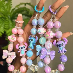 Colgantes para el móvil de stitch rosado  #2