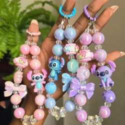 Colgantes para el móvil de stitch  morado#3