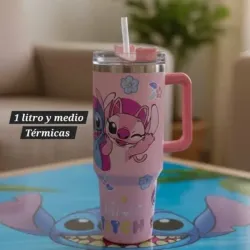 Jarra de stitch rosada#2