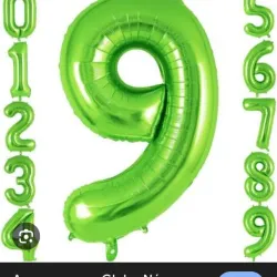 Numeros inflables verdes