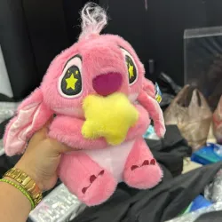 Peluche de stitch de estrella rosado