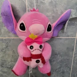 Peluche stitich con trapo rosado 