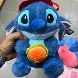 Peluches de stitch con hamburguesa 