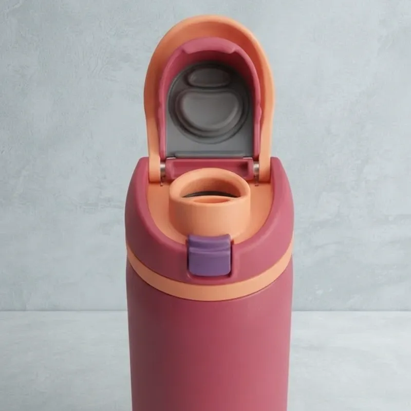 Pomo térmico de 1 litro color entero rosado