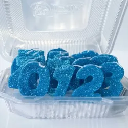 Vela de número color azul