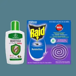 Inciensos Raidolitos + Repelente de Mosquitos 