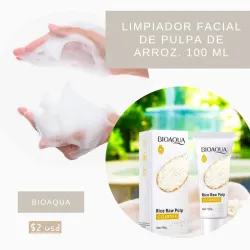 Jabon facial pulpa de arroz. Bioqua