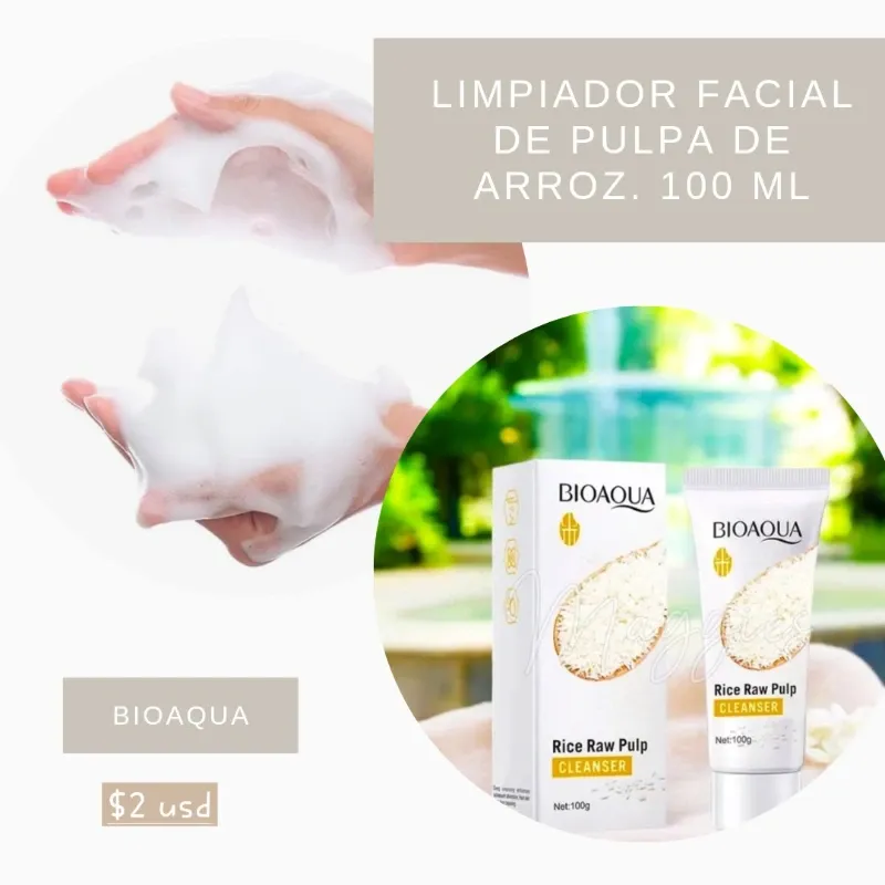 Jabon facial pulpa de arroz. Bioqua