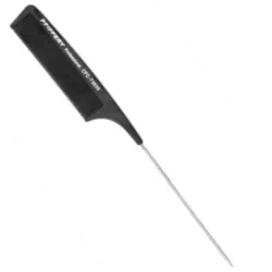 Peine carbono cola de metal (peluquería)