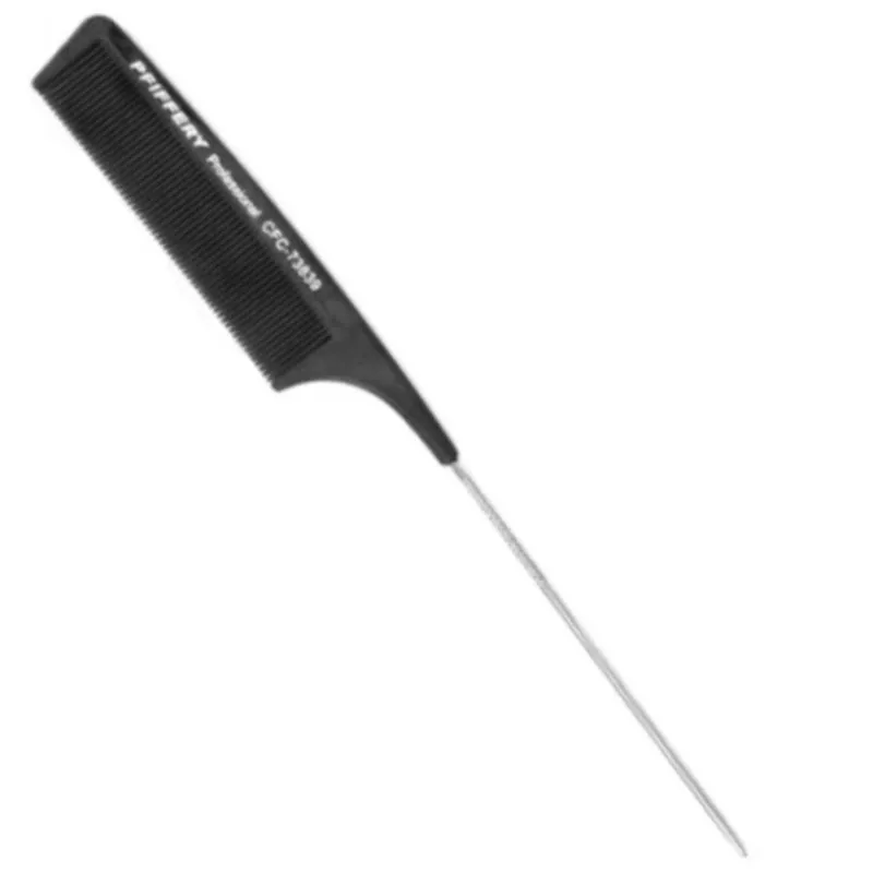 Peine carbono cola de metal (peluquería)