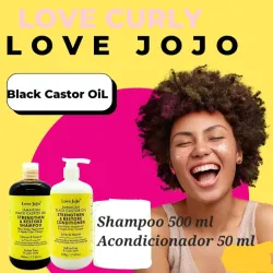 Cabello rizo. Set  de Shampoo y Acondicionador aceite de castor negro jamaicano (9 usd)