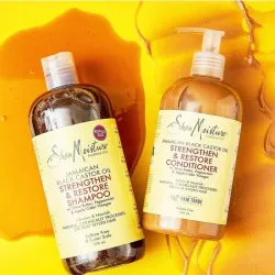 Set  de Shampoo y Acondicionador aceite de castor negro jamaicano (9 usd)