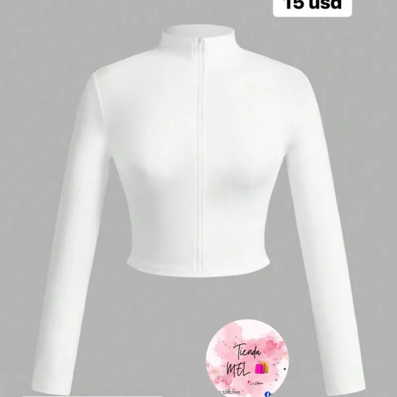 Abrigo blanco talla L 