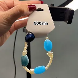 Pulsera agua marina