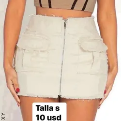 Saya con zíper talla s 