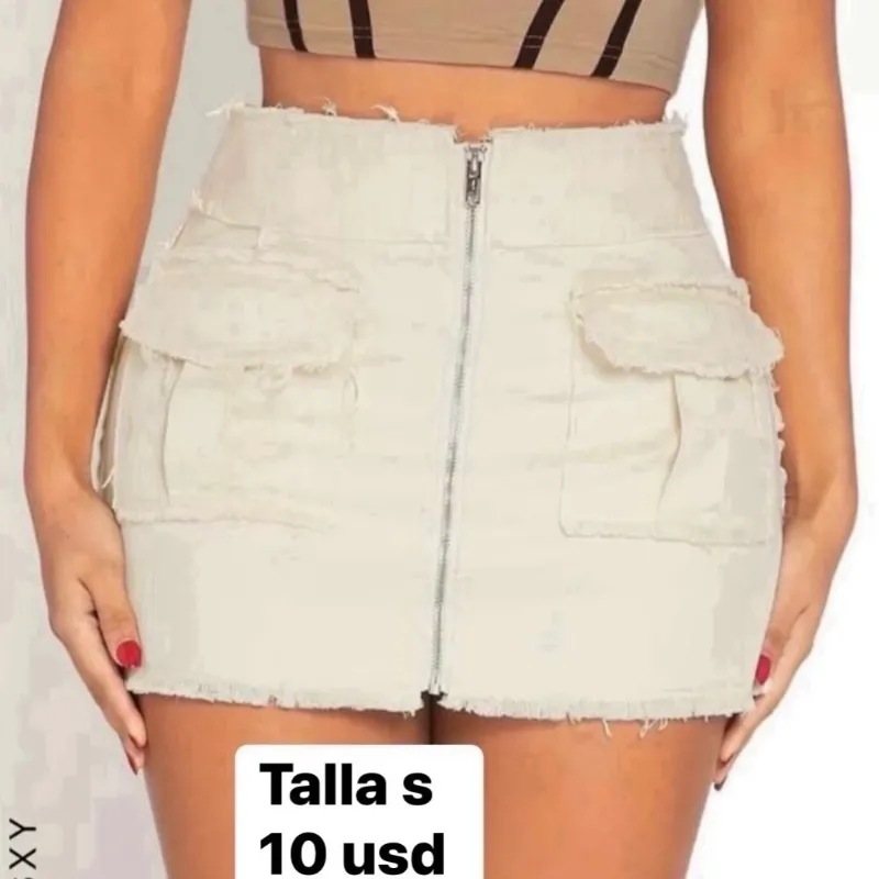 Saya con zíper talla s 