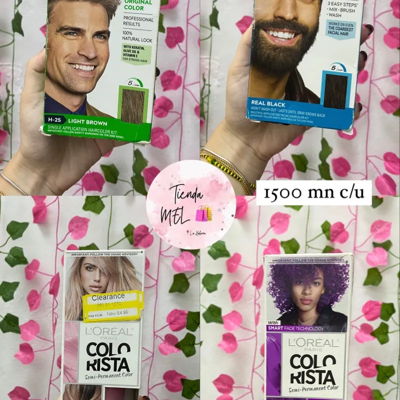 Tintes hombre y de colores para mujer 