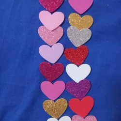 Corazones de foamy