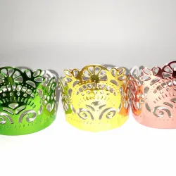 Coronas de cartulina metalizada