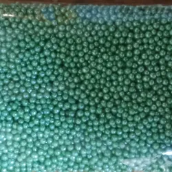 Mini perlas verde oscuro 50g