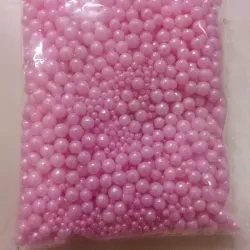 Perlas mixtas rosa 50g