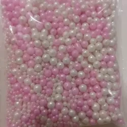 Perlas mixtas rosa y blanca 100g