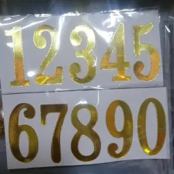 Numeros 5.5 cm 10 unidades