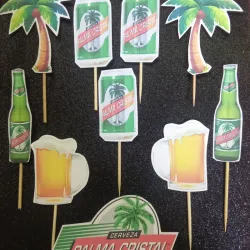 Topper cerveza cristal